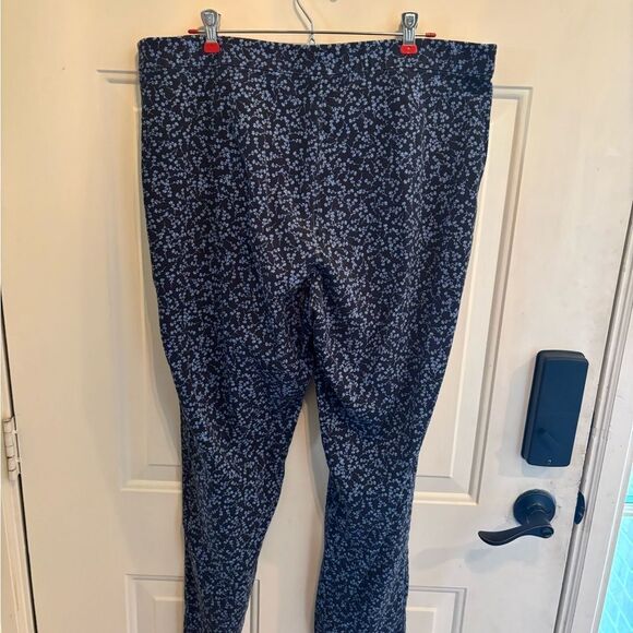 J Jill Blue Floral Patterned Women's Pants - Picture 3 of 5